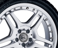 AMG light-alloy wheel, 18" Style IV, multi-piece, sterling silver paint finish